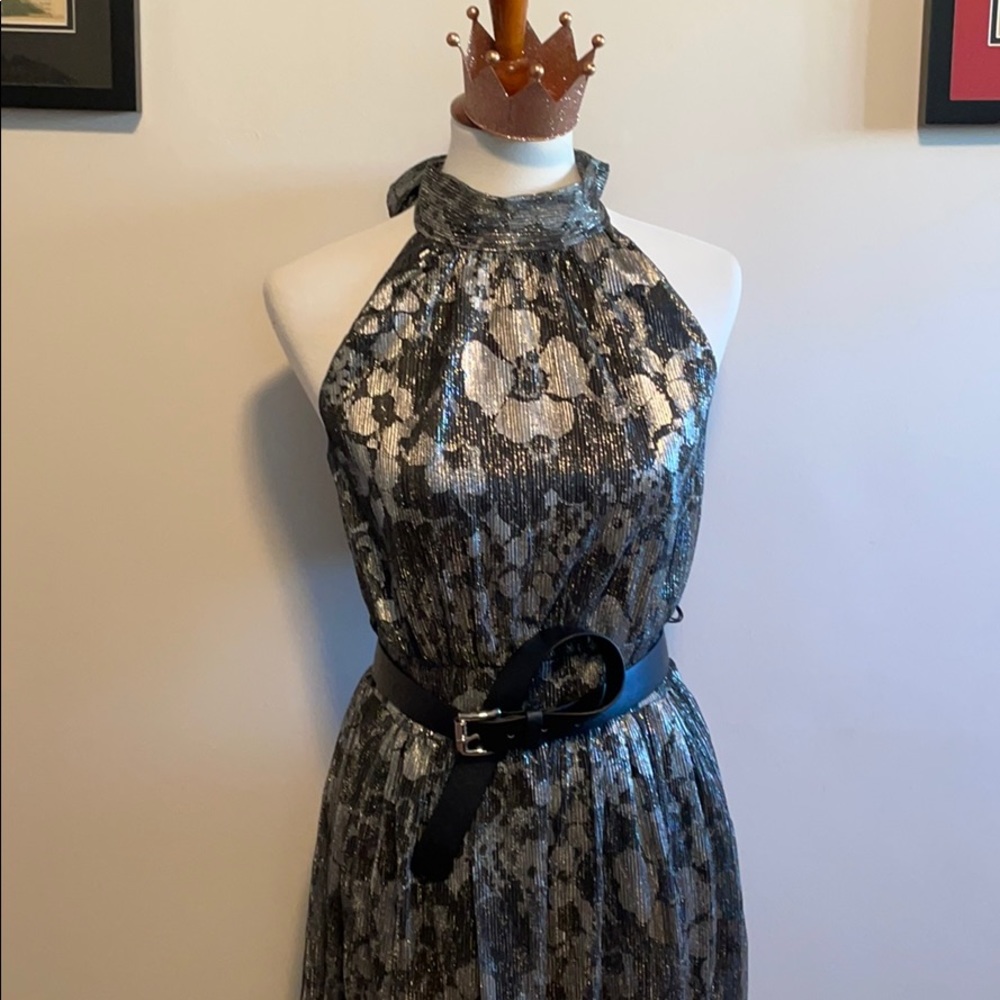 Flirty Silver/Black Michael Kors Dress - Picture 5 of 9